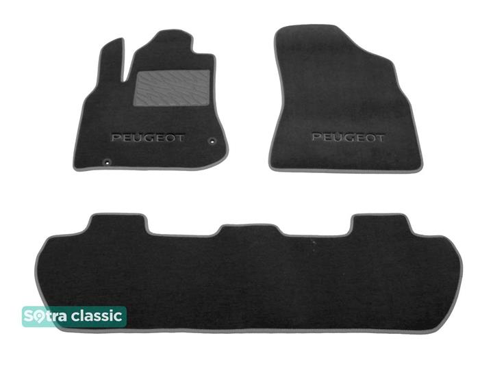 Sotra 07124-GD-GREY Interior mats Sotra two-layer gray for Peugeot Partner (2008-), set 07124GDGREY