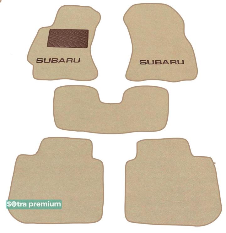 Sotra 07125-CH-BEIGE Interior mats Sotra Double layer beige for Subaru Legacy/Outback, set 07125CHBEIGE
