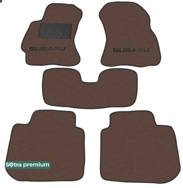 Sotra 07125-CH-CHOCO Interior mats Sotra Double layer brown for Subaru Legacy/Outback, set 07125CHCHOCO