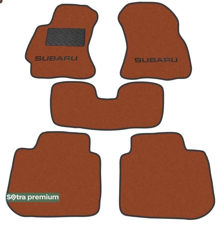 Sotra 07125-CH-TERRA Interior mats Sotra Two-layer terracotta for Subaru Legacy/Outback, set 07125CHTERRA