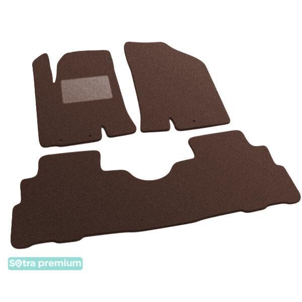 Sotra 07128-CH-CHOCO Interior mats Sotra two-layer brown for KIA Soul (2008-2013), set 07128CHCHOCO