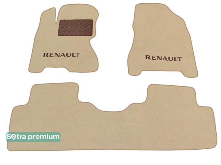 Sotra 07132-CH-BEIGE Interior mats Sotra two-layer beige for Renault Koleos (2007-2016), set 07132CHBEIGE