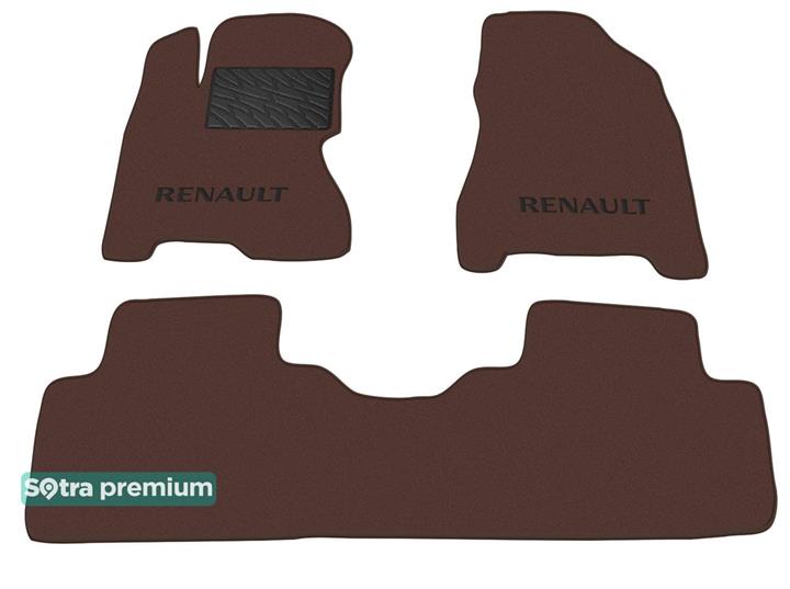 Sotra 07132-CH-CHOCO Interior mats Sotra two-layer brown for Renault Koleos (2007-2016), set 07132CHCHOCO