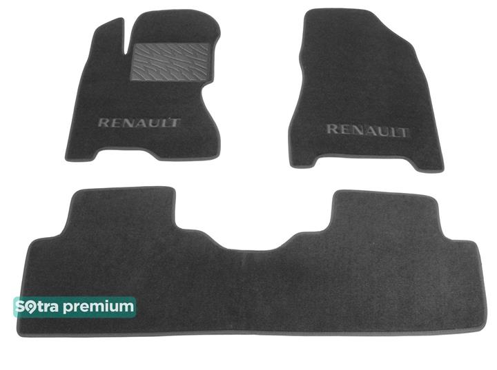 Sotra 07132-CH-GREY Interior mats Sotra two-layer gray for Renault Koleos (2007-2016), set 07132CHGREY