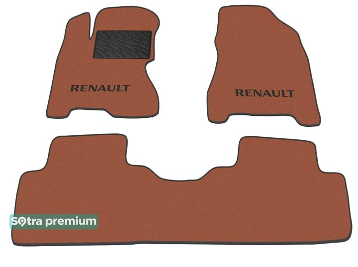 Sotra 07132-CH-TERRA Interior mats Sotra two-layer terracotta for Renault Koleos (2007-2016), set 07132CHTERRA