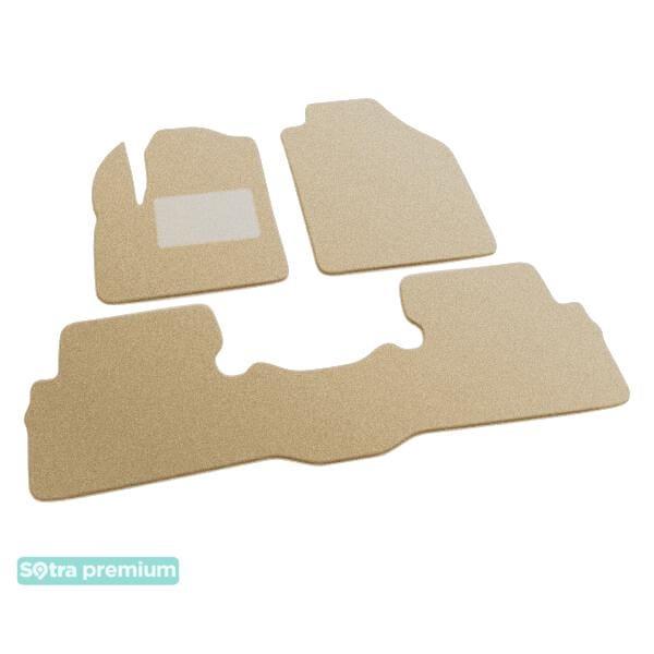Sotra 07139-CH-BEIGE Interior mats Sotra two-layer beige for Ford Tourneo connect (2002-2013), set 07139CHBEIGE