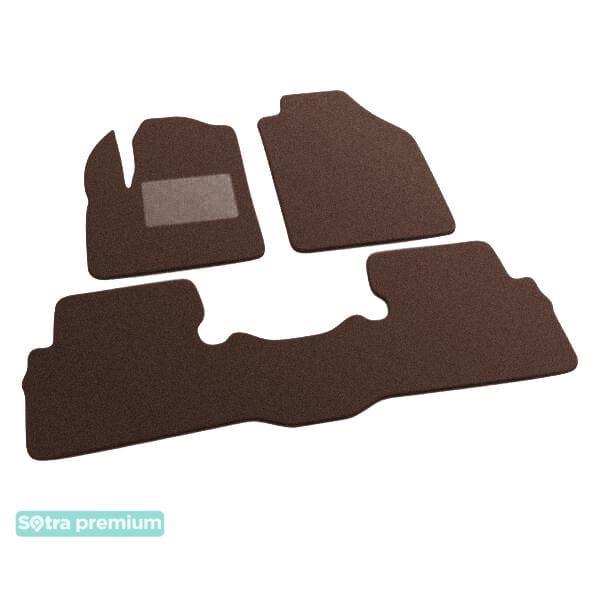 Sotra 07139-CH-CHOCO Interior mats Sotra two-layer brown for Ford Tourneo connect (2002-2013), set 07139CHCHOCO