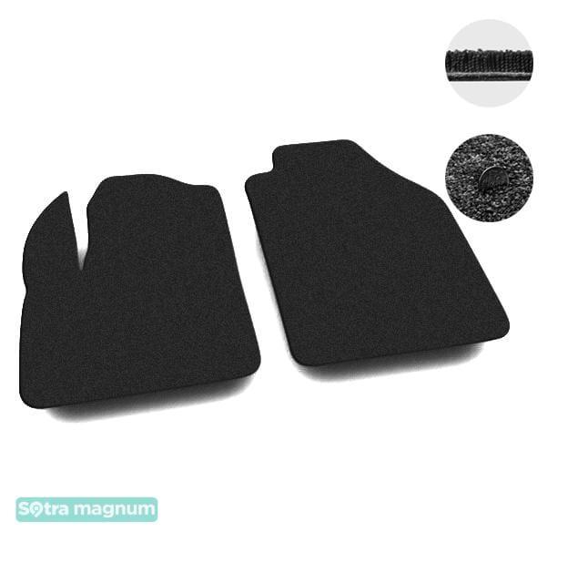 Sotra 07140-MG15-BLACK Interior mats Sotra two-layer black for Ford Transit/tourneo connect (2002-2013), set 07140MG15BLACK