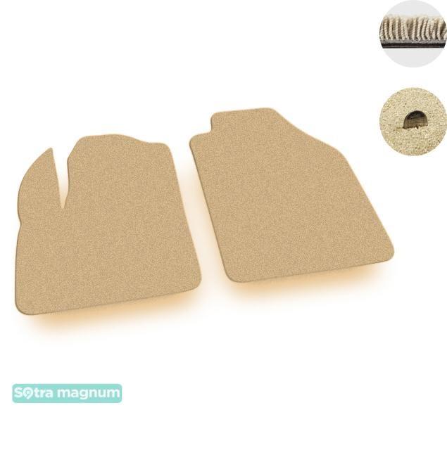 Sotra 07140-MG20-BEIGE Interior mats Sotra two-layer beige for Ford Transit/tourneo connect (2002-2013), set 07140MG20BEIGE