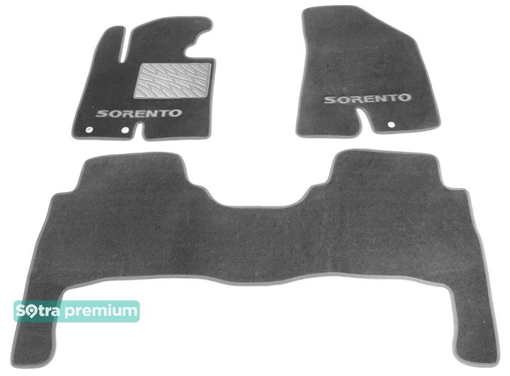 Sotra 07144-CH-GREY Interior mats Sotra two-layer gray for KIA Sorento (2009-2012), set 07144CHGREY