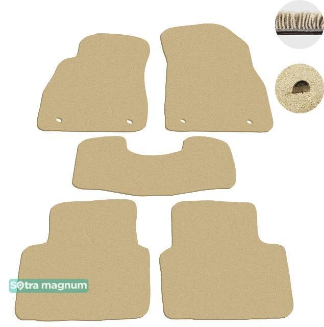 Sotra 07146-MG20-BEIGE Interior mats Sotra two-layer beige for Opel Insigna (2008-2012), set 07146MG20BEIGE