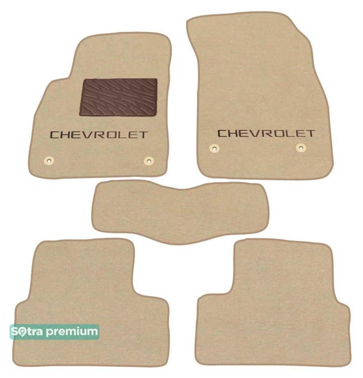 Sotra 07147-CH-BEIGE Interior mats Sotra two-layer beige for Chevrolet Cruze (2008-2015), set 07147CHBEIGE