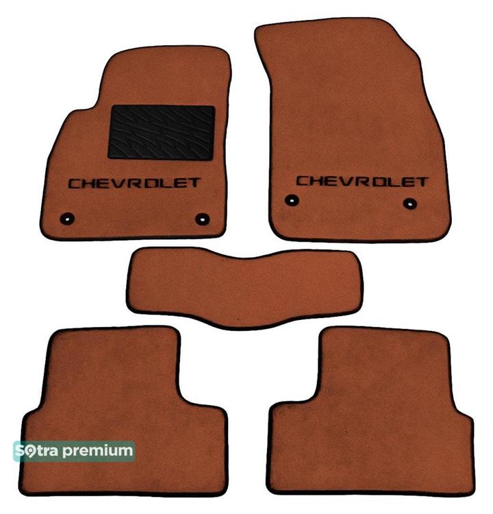 Sotra 07147-CH-TERRA Interior mats Sotra two-layer terracotta for Chevrolet Cruze (2008-2015), set 07147CHTERRA