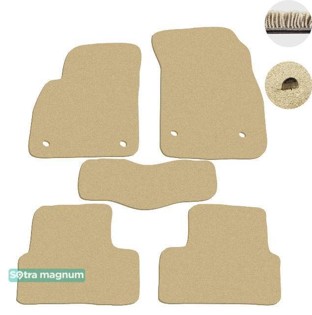 Sotra 07147-MG20-BEIGE Interior mats Sotra two-layer beige for Chevrolet Cruze (2008-2015), set 07147MG20BEIGE