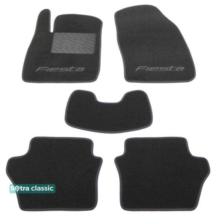 Sotra 07148-GD-GREY Interior mats Sotra two-layer gray for Ford Fiesta (2008-2017), set 07148GDGREY
