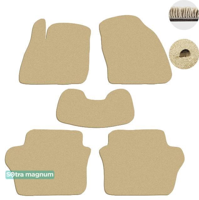 Sotra 07148-MG20-BEIGE Interior mats Sotra two-layer beige for Ford Fiesta (2008-2017), set 07148MG20BEIGE