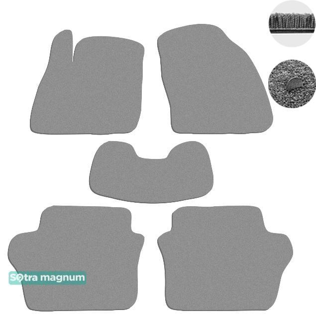 Sotra 07148-MG20-GREY Interior mats Sotra two-layer gray for Ford Fiesta (2008-2017), set 07148MG20GREY