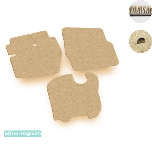 Sotra 07150-MG20-BEIGE Interior mats Sotra two-layer beige for Hyundai H-100 (1986-1994), set 07150MG20BEIGE