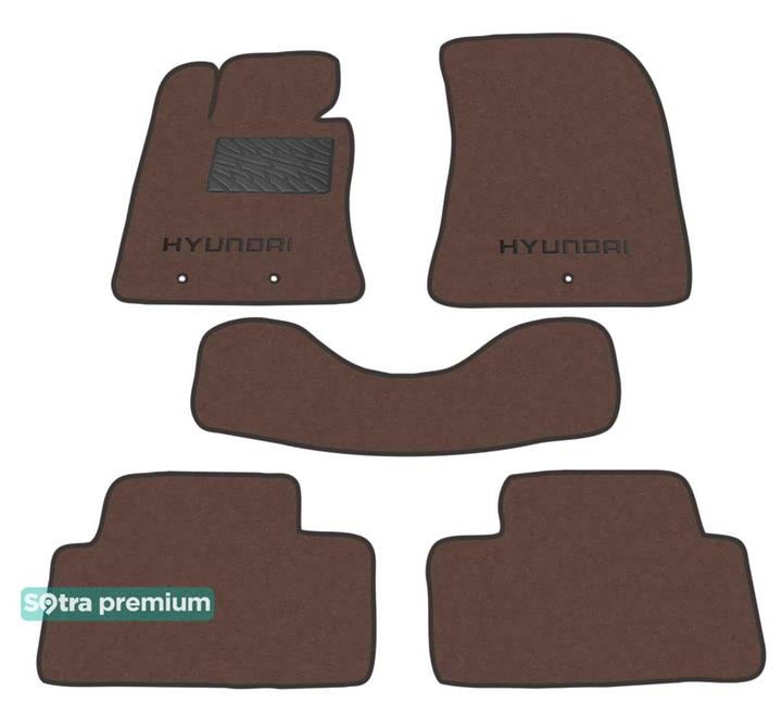 Sotra 07156-CH-CHOCO Interior mats Sotra two-layer brown for Hyundai Genesis coupe (2010-), set 07156CHCHOCO
