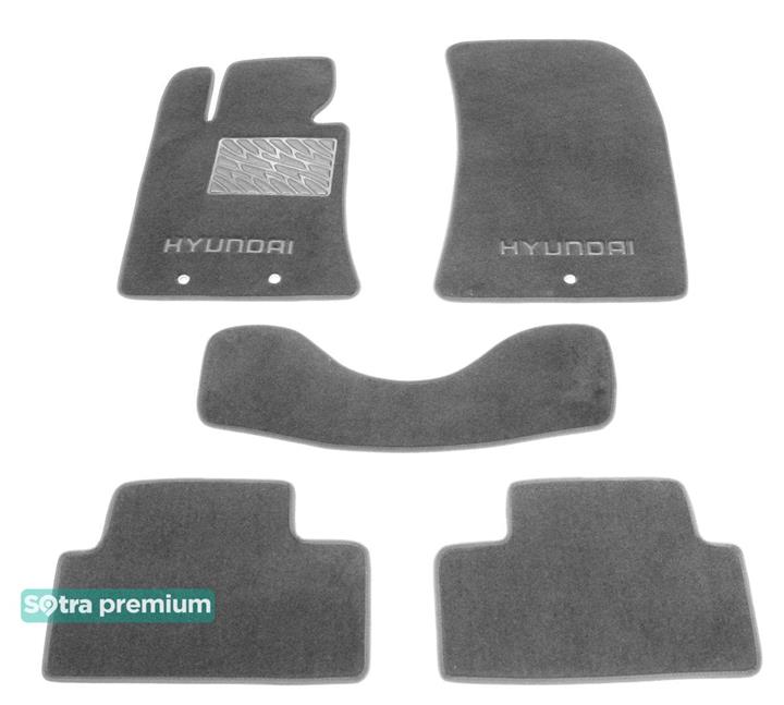 Sotra 07156-CH-GREY Interior mats Sotra two-layer gray for Hyundai Genesis coupe (2010-), set 07156CHGREY