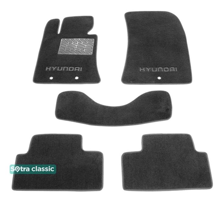 Sotra 07156-GD-GREY Interior mats Sotra two-layer gray for Hyundai Genesis coupe (2010-), set 07156GDGREY