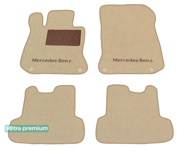 Sotra 07162-CH-BEIGE Interior mats Sotra two-layer beige for Mercedes Glk-class (2008-2015), set 07162CHBEIGE