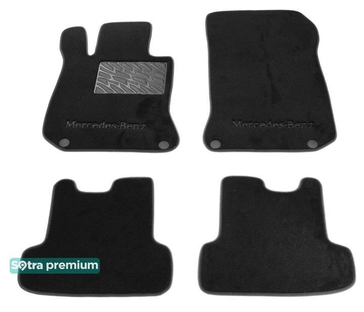 Sotra 07162-CH-BLACK Interior mats Sotra two-layer black for Mercedes Glk-class (2008-2015), set 07162CHBLACK