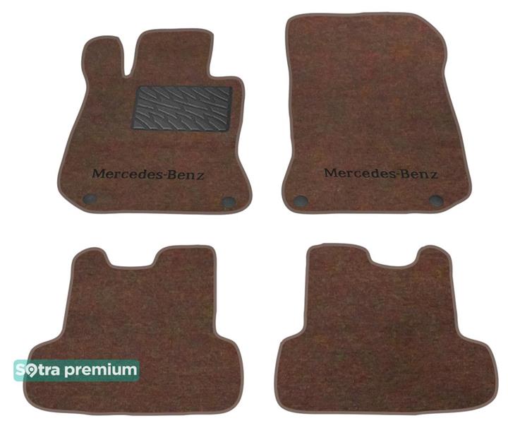 Sotra 07162-CH-CHOCO Interior mats Sotra two-layer brown for Mercedes Glk-class (2008-2015), set 07162CHCHOCO