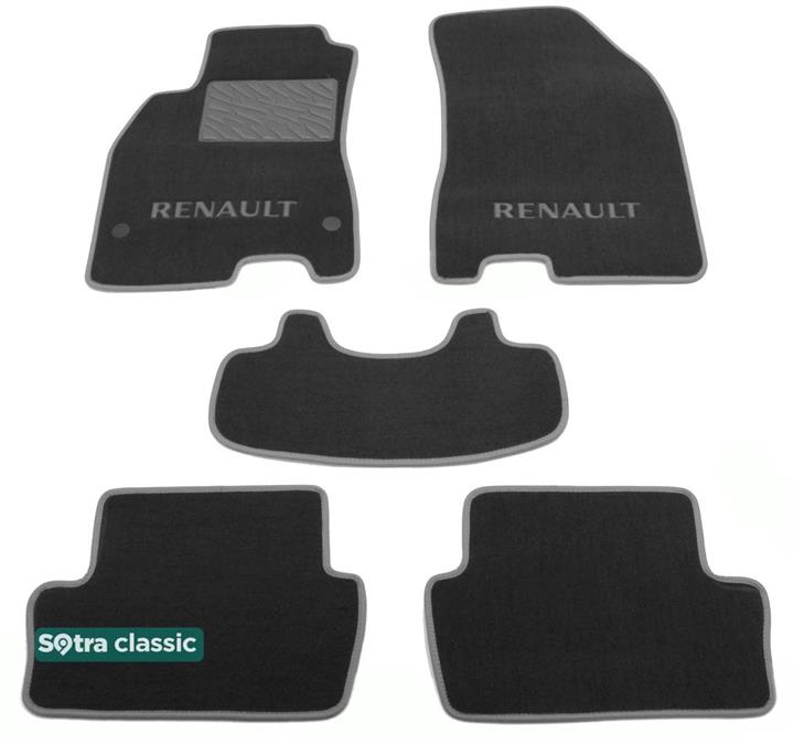 Sotra 07165-GD-GREY Interior mats Sotra two-layer gray for Renault Fluence (2009-), set 07165GDGREY