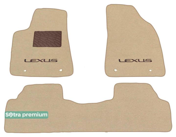 Sotra 07169-CH-BEIGE Interior mats Sotra two-layer beige for Lexus Rx (2009-2012), set 07169CHBEIGE