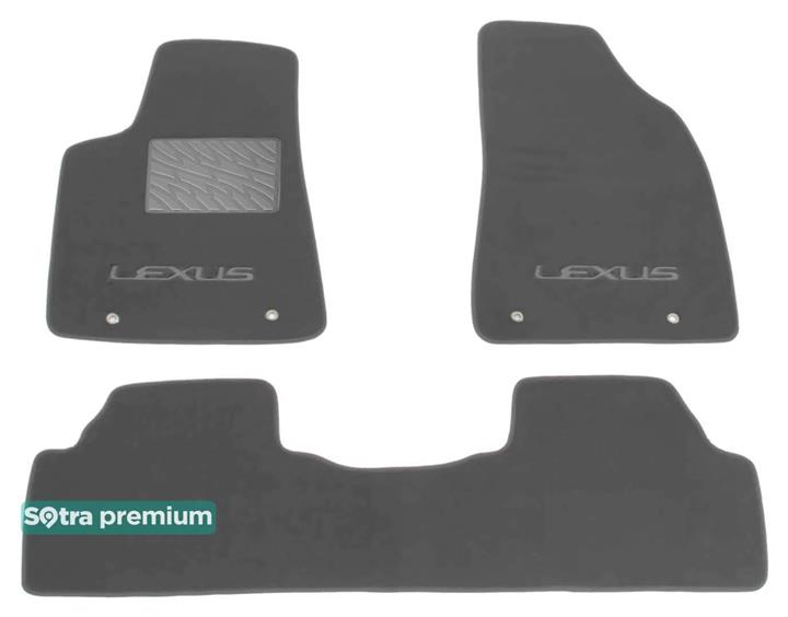 Sotra 07169-CH-GREY Interior mats Sotra two-layer gray for Lexus Rx (2009-2012), set 07169CHGREY