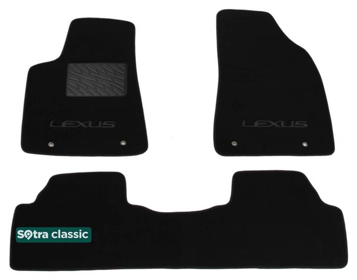 Sotra 07169-GD-BLACK Interior mats Sotra two-layer black for Lexus Rx (2009-2012), set 07169GDBLACK