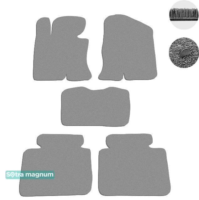 Sotra 07171-MG20-GREY Interior mats Sotra two-layer gray for Hyundai Sonata (2009-2014), set 07171MG20GREY