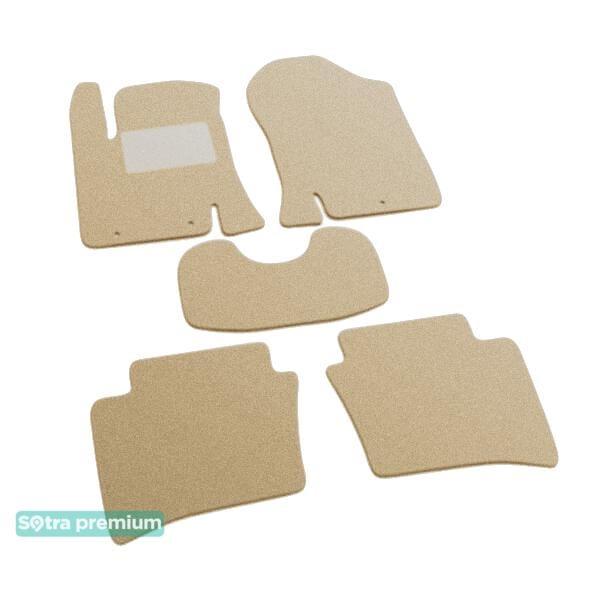 Sotra 07173-CH-BEIGE Interior mats Sotra two-layer beige for Hyundai I20 (2008-2014), set 07173CHBEIGE