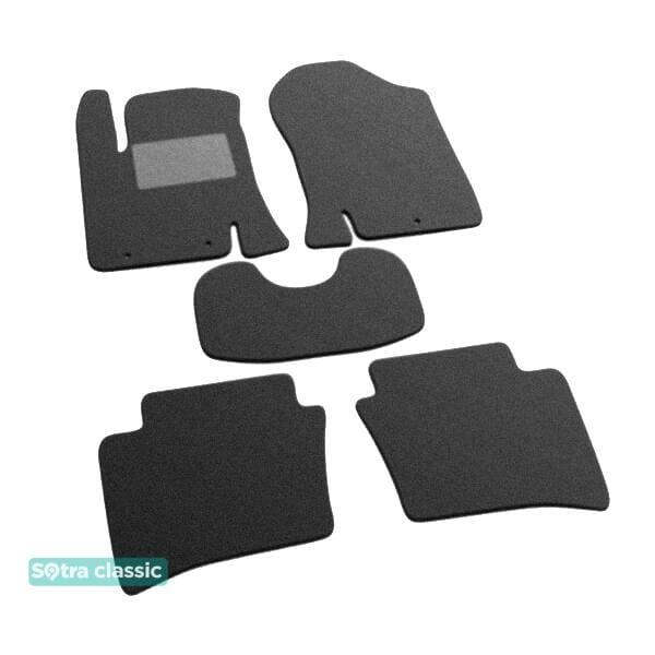 Sotra 07173-GD-GREY Interior mats Sotra two-layer gray for Hyundai I20 (2008-2014), set 07173GDGREY