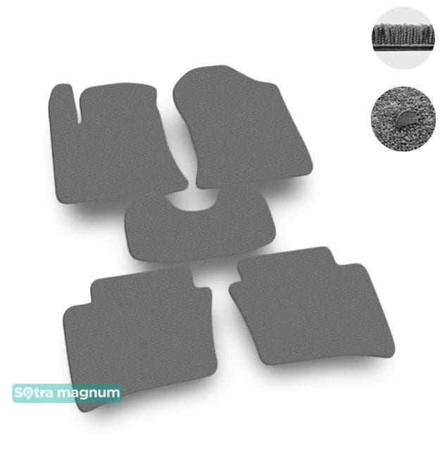 Sotra 07173-MG20-GREY Interior mats Sotra two-layer gray for Hyundai I20 (2008-2014), set 07173MG20GREY