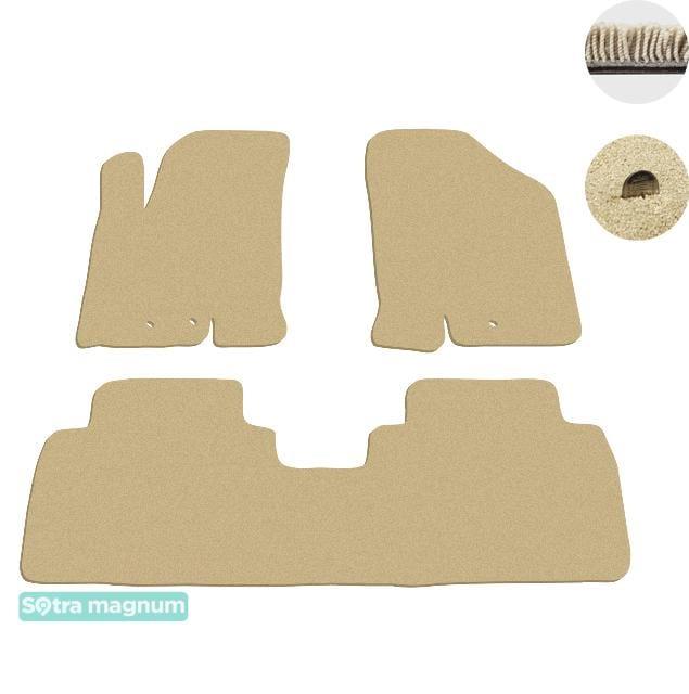 Sotra 07178-MG20-BEIGE Interior mats Sotra two-layer beige for KIA Venga (2009-), set 07178MG20BEIGE