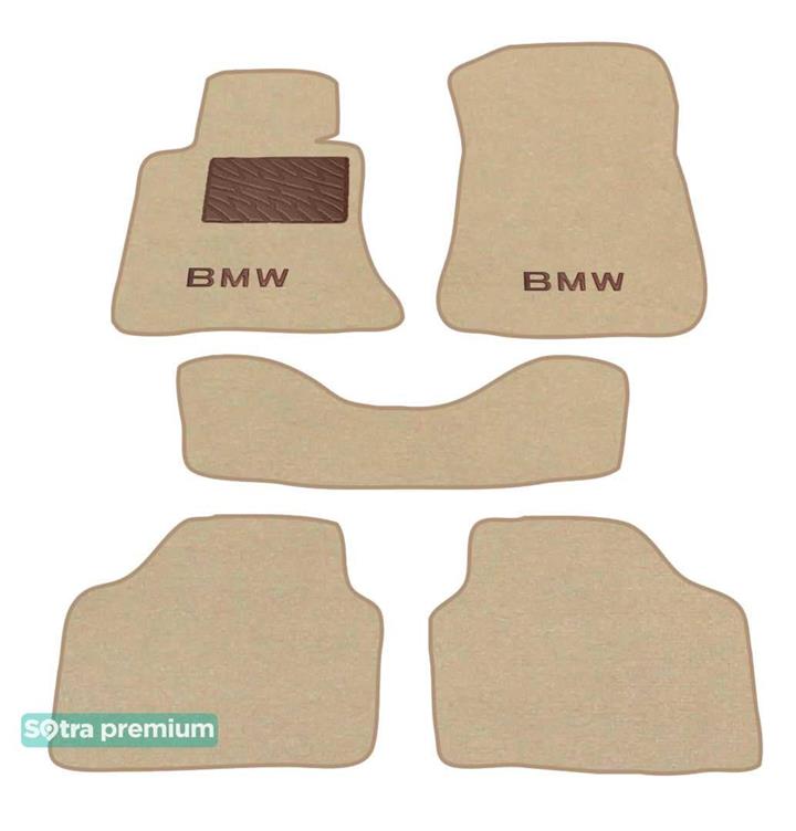 Sotra 07181-CH-BEIGE Interior mats Sotra two-layer beige for BMW X1 (2009-2015), set 07181CHBEIGE