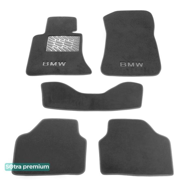 Sotra 07181-CH-GREY Interior mats Sotra two-layer gray for BMW X1 (2009-2015), set 07181CHGREY