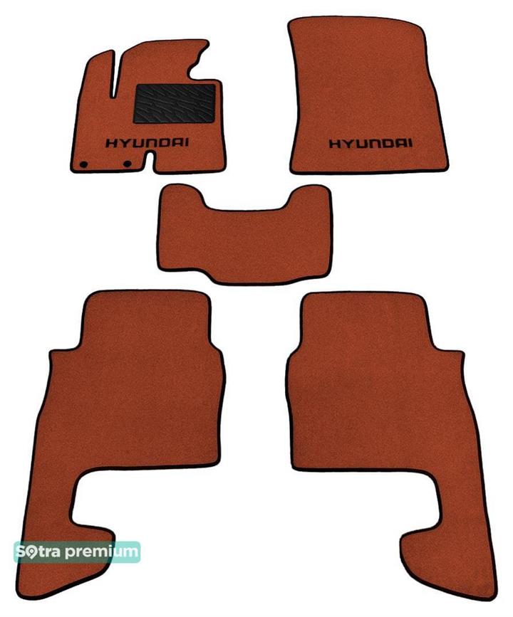 Sotra 07188-CH-TERRA Interior mats Sotra two-layer terracotta for Hyundai Santa fe (2010-2012), set 07188CHTERRA