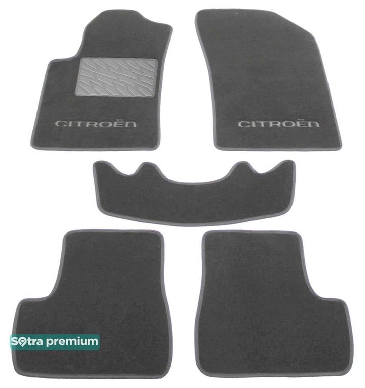 Sotra 07194-CH-GREY Interior mats Sotra Double layer gray for Citroen C3/Ds3, set 07194CHGREY