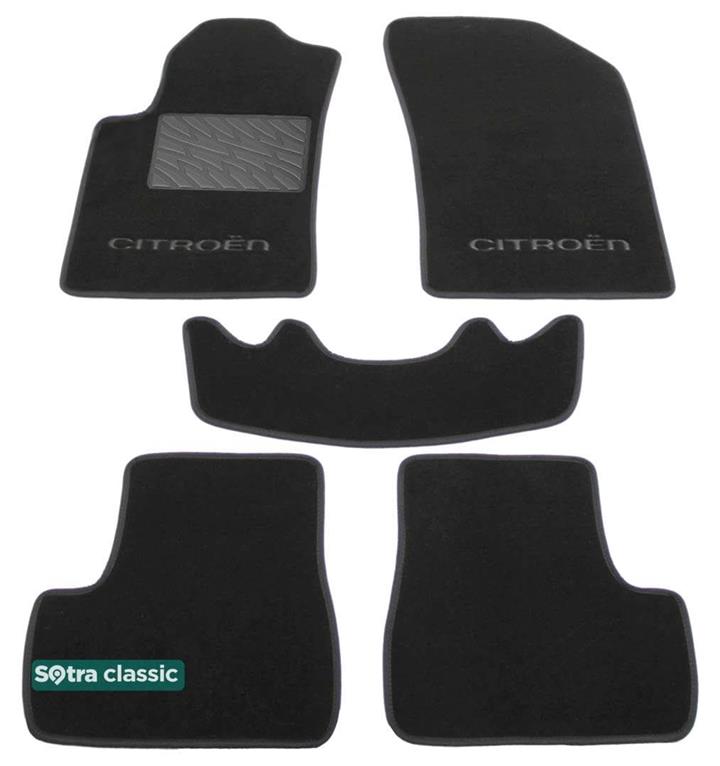Sotra 07194-GD-GREY Interior mats Sotra Double layer gray for Citroen C3/Ds3, set 07194GDGREY