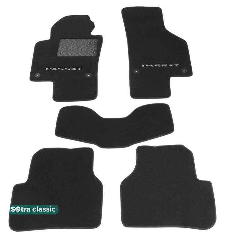 Sotra 07203-GD-GREY Interior mats Sotra two-layer gray for Volkswagen Passat (2008-2017), set 07203GDGREY