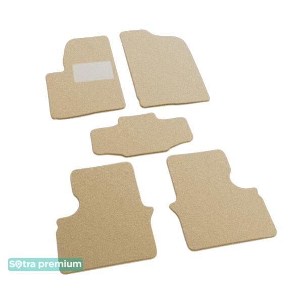 Sotra 07209-CH-BEIGE Interior mats Sotra two-layer beige for Chery A3 / M11 (2008-), set 07209CHBEIGE
