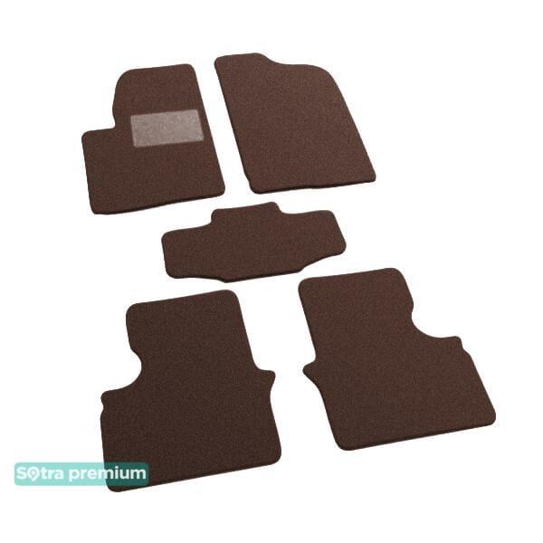 Sotra 07209-CH-CHOCO Interior mats Sotra two-layer brown for Chery A3 / M11 (2008-), set 07209CHCHOCO