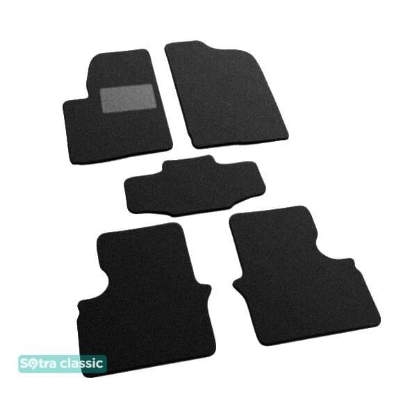 Sotra 07209-GD-BLACK Interior mats Sotra two-layer black for Chery A3 / M11 (2008-), set 07209GDBLACK