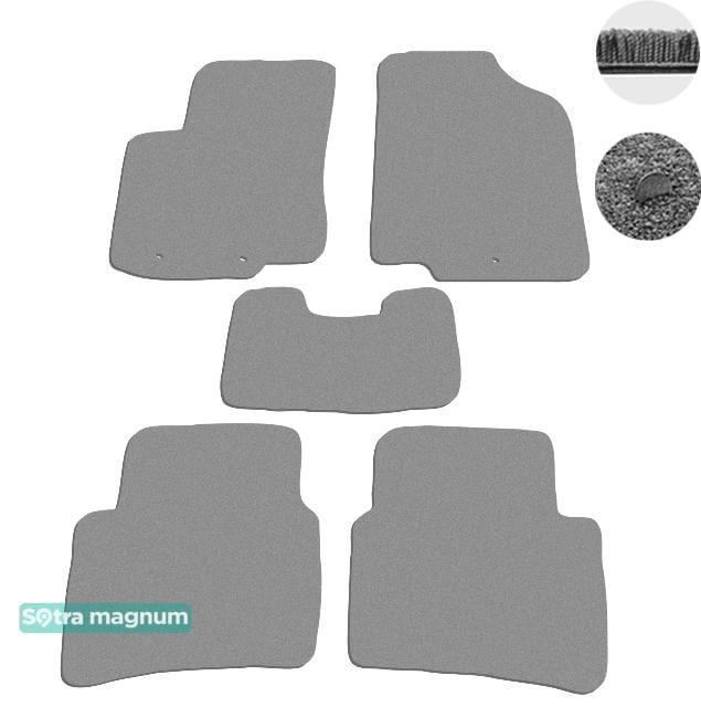 Sotra 07212-MG20-GREY Interior mats Sotra two-layer gray for Hyundai Accent / solaris (2011-), set 07212MG20GREY
