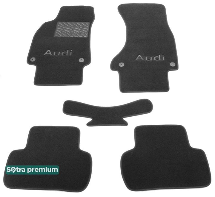 Sotra 07214-CH-GREY Interior mats Sotra two-layer gray for Audi A4 (2008-2015), set 07214CHGREY