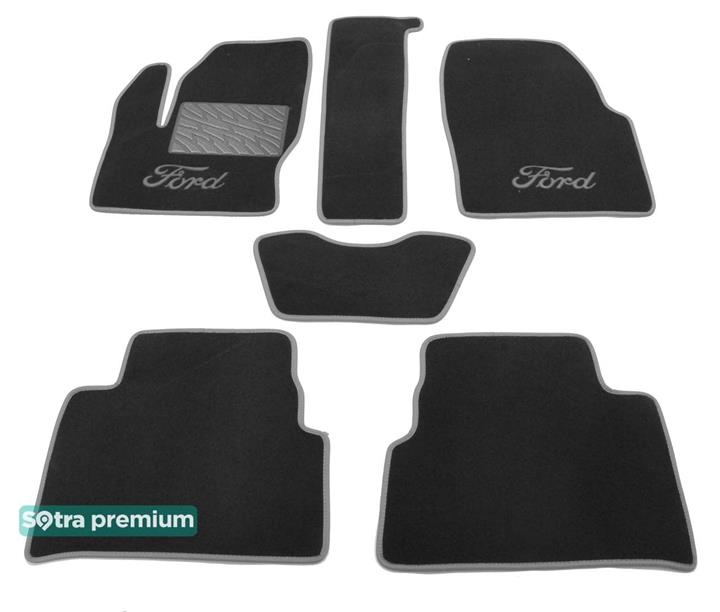 Sotra 07218-CH-GREY Interior mats Sotra two-layer gray for Ford C-max (2010-), set 07218CHGREY