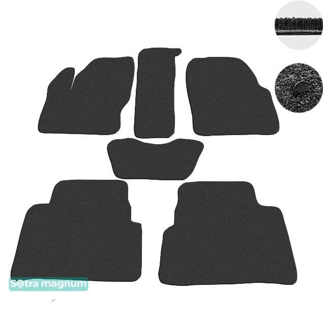 Sotra 07218-MG15-BLACK Interior mats Sotra two-layer black for Ford C-max (2010-), set 07218MG15BLACK
